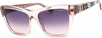 Guess Violet Mirror Cat Eye Ladies Sunglasses GU00113 57Z 55