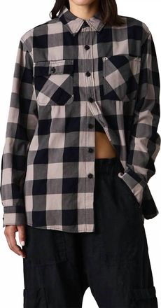 NSF Andres Plaid Shirt In Dune