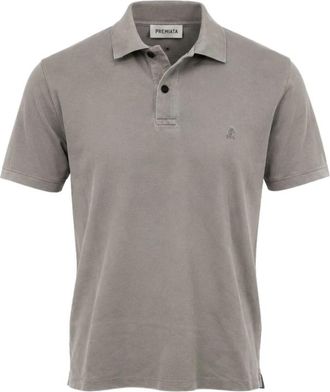 Premiata Short Sleeve Polo - Heren - Polos - Grijs - L - Katoen - Tops
