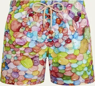 Vilebrequin x Fabrice Hyber Mens Multi-Bubbles Swim Shorts