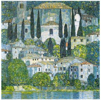 iCanvas Kirche In Cassone (Church In Cassone) By Gustav Klimt Wall Art