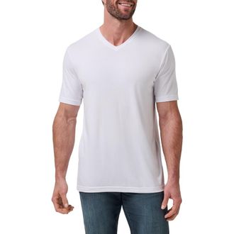 Travis Mathew Cloud V-Neck T-Shirt in White at Nordstrom, Size Xx-Large