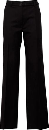 Dries Van Noten Wide Broeken - Dames - Wijde Broeken - Zwart - XS - Broeken