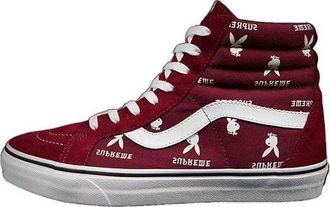 Vans x Supreme x Playboy SK8-Hi Shoes Red White VN-0TVMD7P