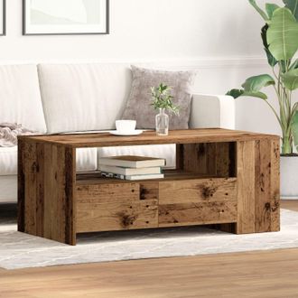 Berkfield Home Coffee Table Old Wood 102x55x43, 5 cm Engineered Wood in Brown