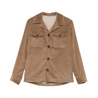 Daniele Alessandrini Sobrecamisa de Pana de Canal Ancho - Jackets - Hombre - Beige - L