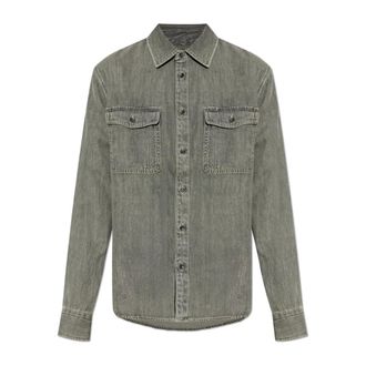 Rag & Bone Heren, Overhemden, Grijs, Maat: XL Denim