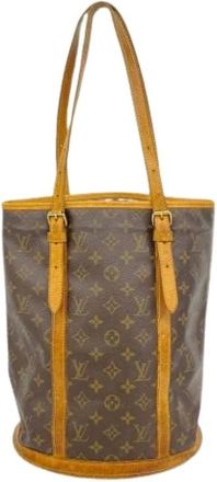 Louis Vuitton Pre-owned Bucket Bags, female, Brown, Size: ONE SIZE Pre-owned Bucket GM Tote