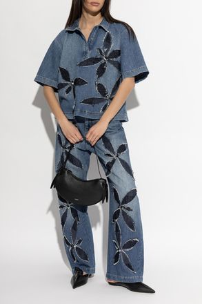 Munthe Denim Polo Bertrym, Womens, Blue