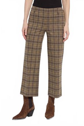 Lyss&eacute; Marceline Crystal Embellished Crop Pants In Brown