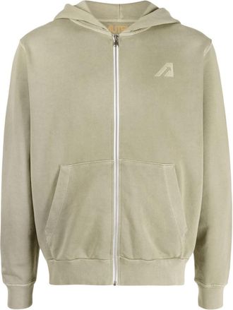 Autry Grey Logo Cotton Hoodie