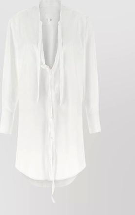 Maison Margiela long shirt dress tie front cuffs