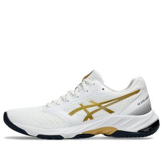 Asics (WMNS) ASICS Netburner Ballistic FF 3 White Pure Gold 1052A069-110