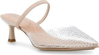 Anne Klein Iella Convertible Strap Slingback in Clear /Nude at Nordstrom, Size 8