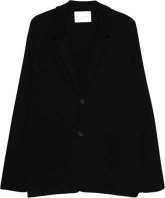 Roberto Collina Jacket - Heren - Blazers - Zwart - 2XL - Leer - Jassen