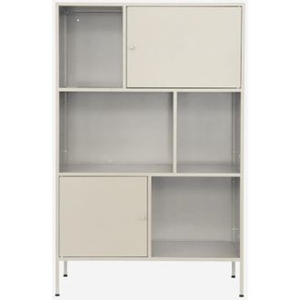 Sweeek Aparador, Mueble De Almacenamiento Industrial De Metal Con 6 Compartimentos