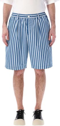 Marni Blue Striped Bermuda Shorts