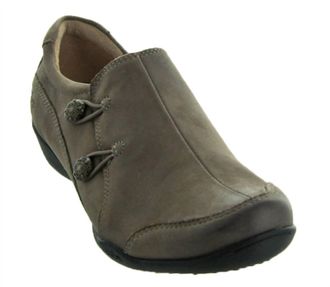 Taos Womens Encore Slip-On Shoes In Taupe Oiled
