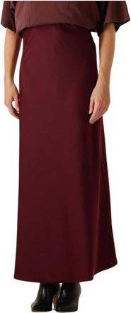 Moves Hebry Skirt 3570 - Dames - Maxi Rokken - Rood - S - Polyester - Rokken
