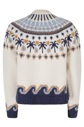 Alanui Sweet Winter Geometric Jacquard Virgin Wool Sweater