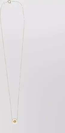 Tory Burch enamel pendant necklace adjustable chain