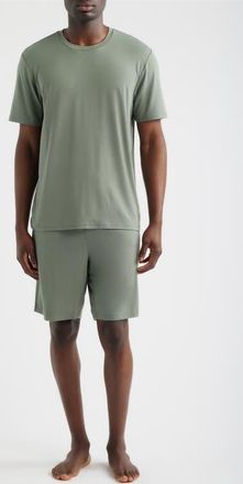 Nordstrom Cooling Short Pajamas in Green Agave at Nordstrom, Size X-Small