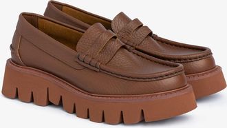 Pedro Garcia Brown leather maxi-Sole loafer | Sebas | Fall-winter 26 |
