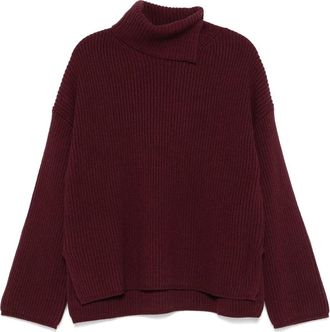 Joseph Chunky Ribbed Knit Turtleneck Sweater with Modern Silhouette