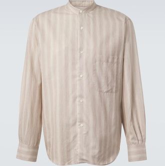 St&ograve;ffa Striped cotton and silk shirt