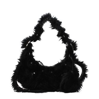 Balenciaga Le Cagole Umh&auml;ngetaschen Damen Eco Fur Schwarz