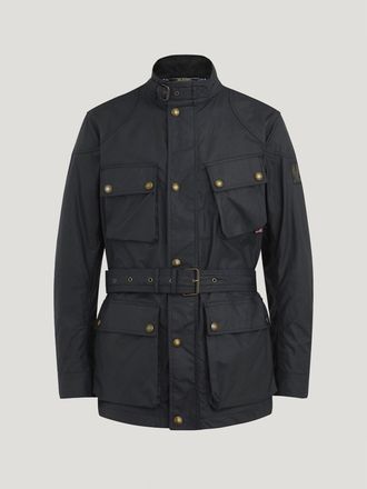 Belstaff Trialmaster Jacket Mens Waxed Cotton Black Size UK 34