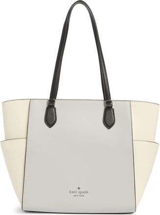 Kate Spade New York madison laptop tote bag in Platinum Grey Multi at Nordstrom Rack