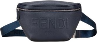 Fendi Pre-owned Belt Bags, female, Blue, Size: ONE SIZE Pre-owned Leather Belt Bag
