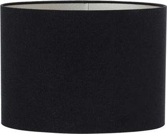 Light & Living Paralume - Velours - nero - tessile - E27 - - Light&living