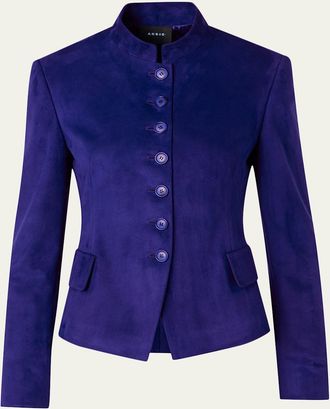 Akris Deva Suede Short Jacket