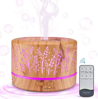 OEM Difusor De Aceites Esenciales - Humidificador Ultras&oacute;nico 500 Ml - Para Dormitorio Oficina Yoga - 1 Unidad
