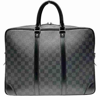 Louis Vuitton Pre-owned Handbags, male, Black, Size: ONE SIZE Pre-owned Voyage GM Damier Graphite Business Bag