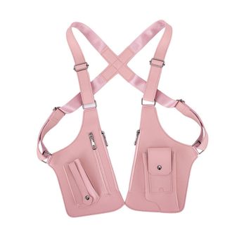 Generic Leather Adjustable Underarm Shoulder Bag for Men & Women, Hidden Strap Wallet with Double Pockets for Travel, Hiking and Fitness,Mens Shoulder Bags (P