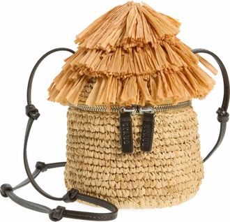 Staud Womens Tiki Raffia Bag In Natural