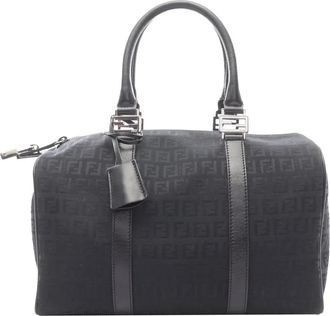 Fendi 2010-2025 Zucchino Canvas boston bag - Blu