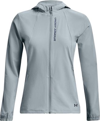Under Armour Ua Outrun The Storm Jkt Womens Jacket, Harbor Blue, SM 1377043-465
