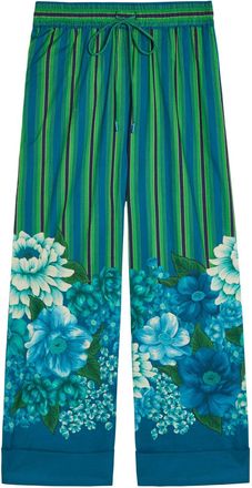 Alemais Alemais Margo Striped Wide-leg Cotton Cropped Trousers - Multicoloured - 16 (UK16 / XL)