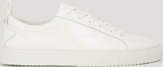 Belstaff Fleming Trainer Mens Nappa Leather Off White Size UK 10