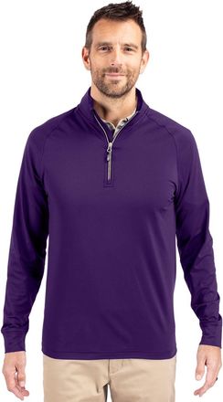 Cutter & Buck Adapt Eco Knit Stretch Recycled Mens Quarter Zip Pullover