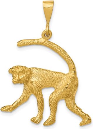 Diamond2Deal 14k Yellow Gold Monkey Charm