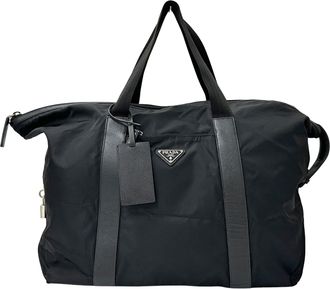 Prada Black Nylon Boston Bag (Pre-Owned)