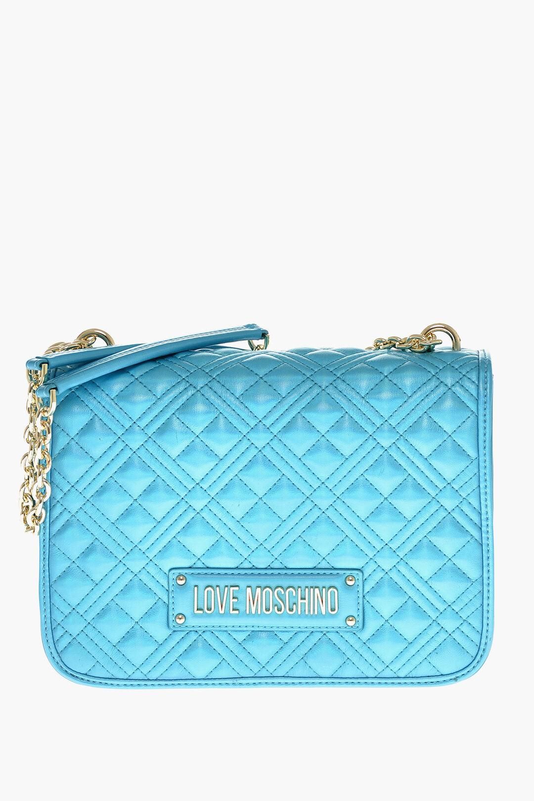 Love moschino blue handbag sale