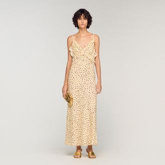 Sandro Flower print maxi dress