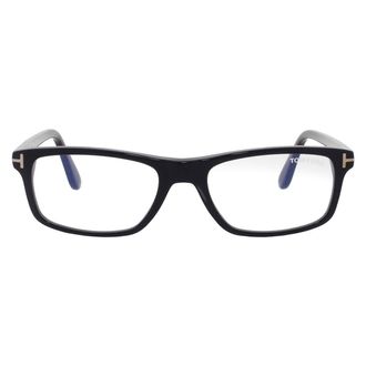 Tom Ford Blue Light Block Rectangular Mens Eyeglasses FT6119-B 001 53