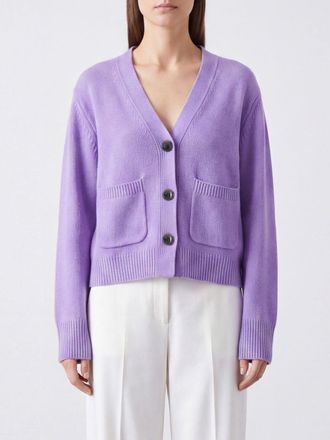 Lisa Yang 100% Cashmere V-Neck Cardigan with Ribbed Trims